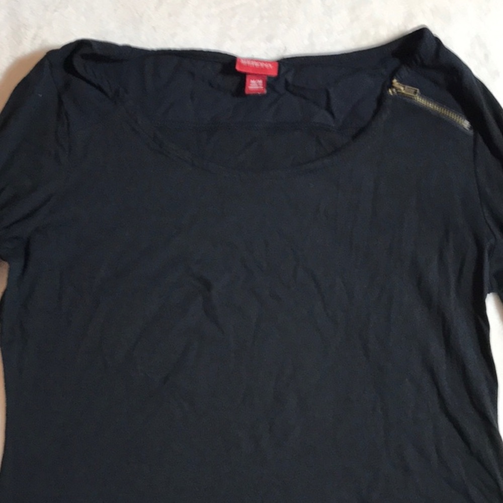Merona 3/4 Sleeve w/Zipper - Picture 3 of 9